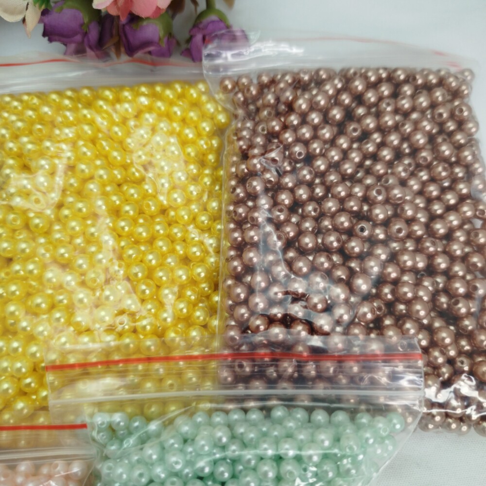 Kit 800 gramas Perolas Verde Agua, Preta,Salmão,Marrom, Bordo,Ve