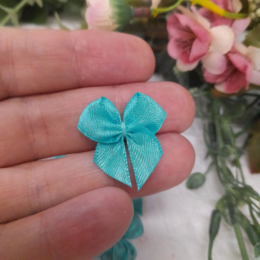 Laço Decorativo de Cetim Tiffany - Cartela com 6 unidades