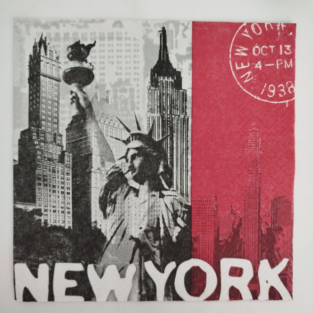2 Guardanapos importado para Decupagem New York
