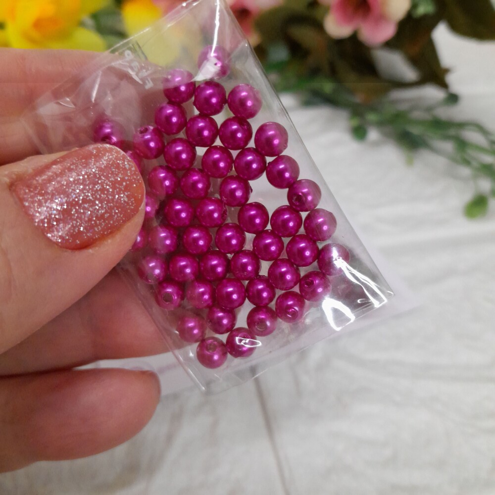 Mix de Perolas, Chatons, Lantejoulas - Pink - 4 modelos