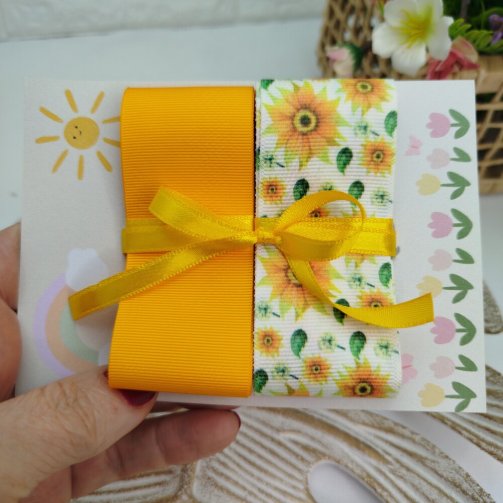 Kit de Fitas Decorativas - Girasol Amarelo