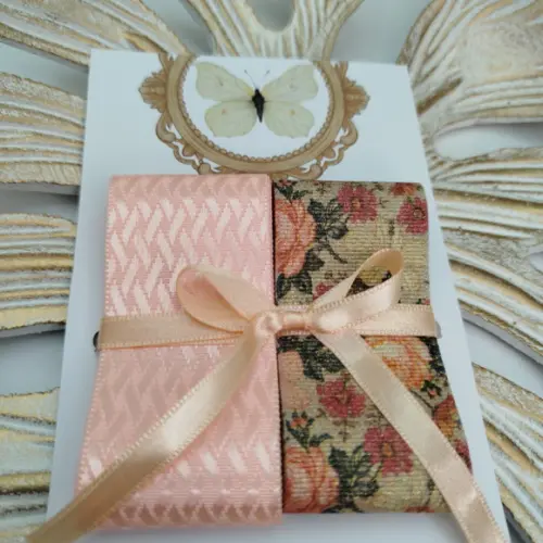 Kit de Fitas Decorativas - Florais Coral e Bege | 318798
