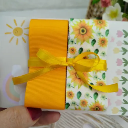 Kit de Fitas Decorativas - Girasol Amarelo
