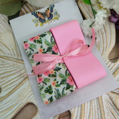 Kit de Fitas Decorativas FloresTropicais Rosa