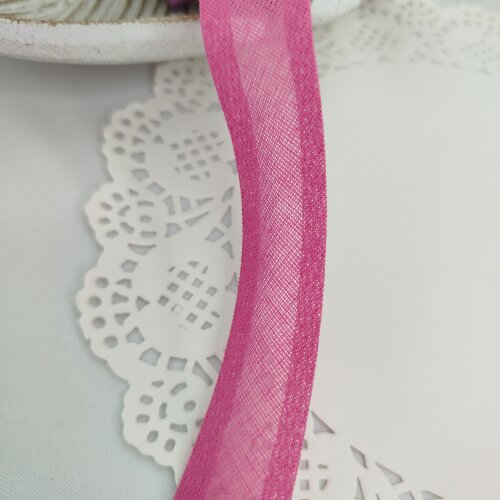 Vies de Algodão Rosa Pink  - 23mm de largura - Lote de 5 Metros | Costura Criativa