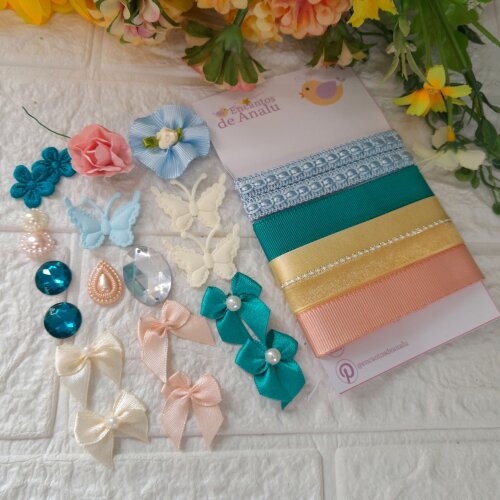 Kit de Fitas e Enfeites CoordenadosCandy Color | Scrapbook Criativo, Artes e Hobby