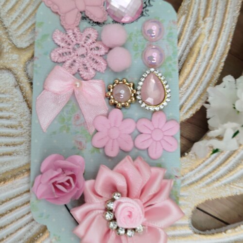 Kit de Ornamentos e Enfeites Coordenados Cor Rosa