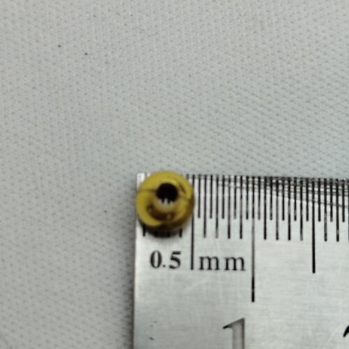 Perola Dourada - 5mm - com furo - pacote com 190 gramas
