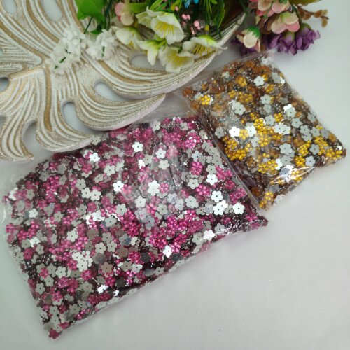 Chaton Aplique Florzinhas Rosa e Amarelo + Brinde Chaton Florzinha Verde