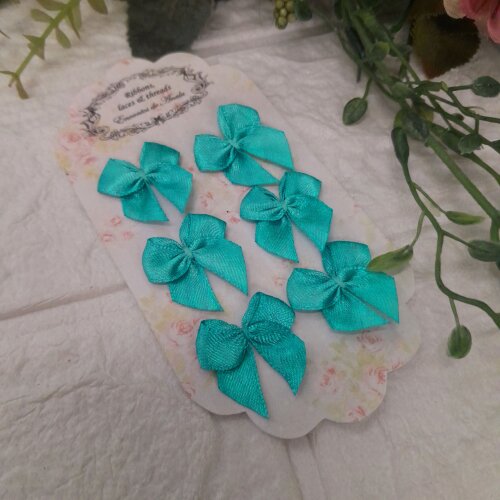 Laço Decorativo de Cetim Tiffany - Cartela com 6 unidades