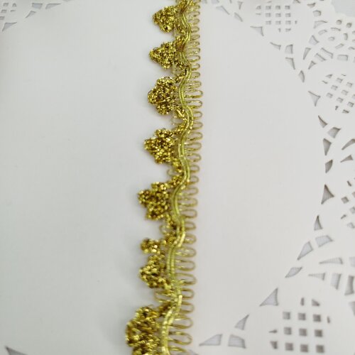 Galão Decorativo Dourado Ouro Velho  - Venda a Metro