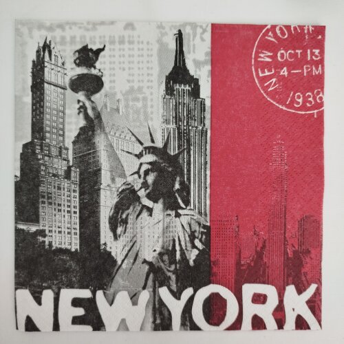2 Guardanapos importado para Decupagem New York