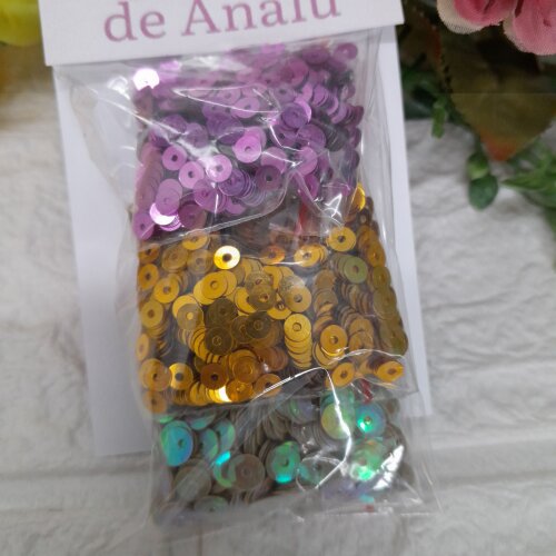 Mix de Lantejoulas Rosé, Dourada e Furtacor - 3 modelos