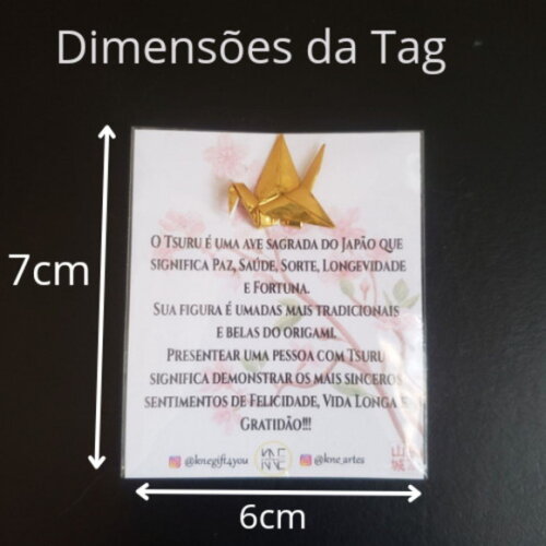 20 Tsuru com Tags com Mensagem