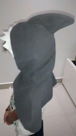 Gola touca capuz TUBARÃO até 7 anos
