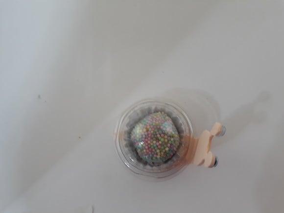 Forminha Caracol com porta brigadeiro descartável - 24 unid