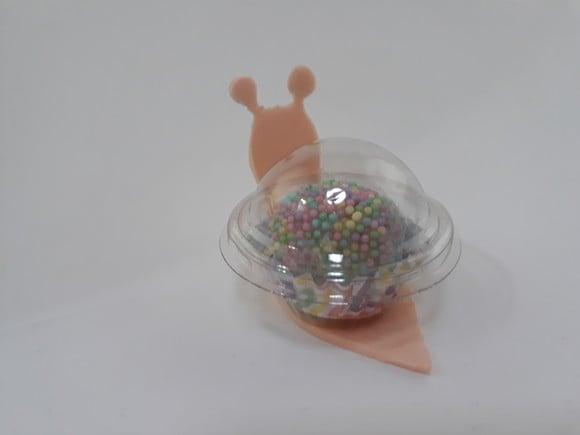Forminha Caracol com porta brigadeiro descartável - 24 unid