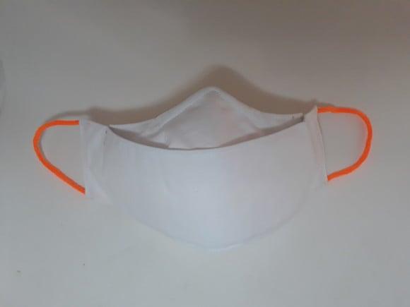 Máscara 3D 100% algodão, modelador nariz, elástico fluoresce