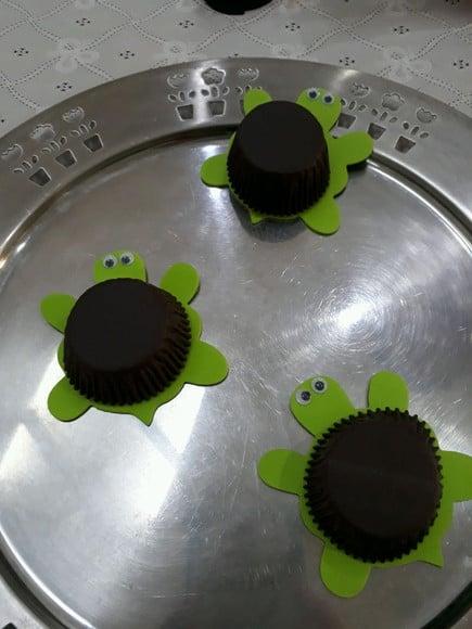 Forminha doces brigadeiro TARTARUGA 40 unidades
