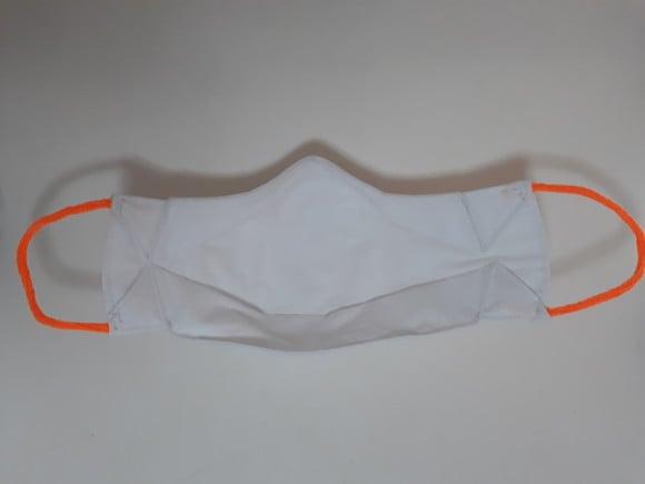 Máscara 3D 100% algodão, modelador nariz, elástico fluoresce