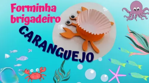 Forminha para Doces e Brigadeiro Caranguejo 44 Unidades