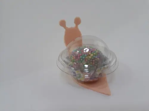 Forminha Caracol com porta brigadeiro descartável - 24 unid