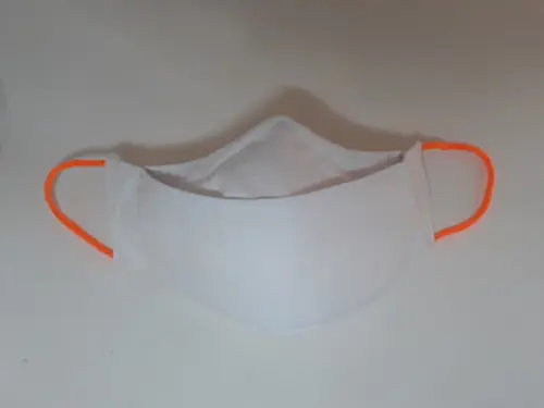 Máscara 3D 100% algodão, modelador nariz, elástico fluoresce