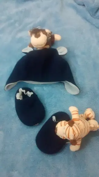 Conjunto touca e sapatinho