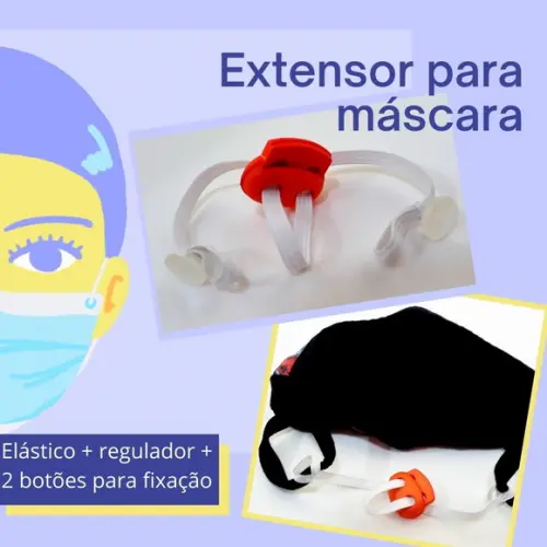 Extensor para máscara de proteção respiratória
