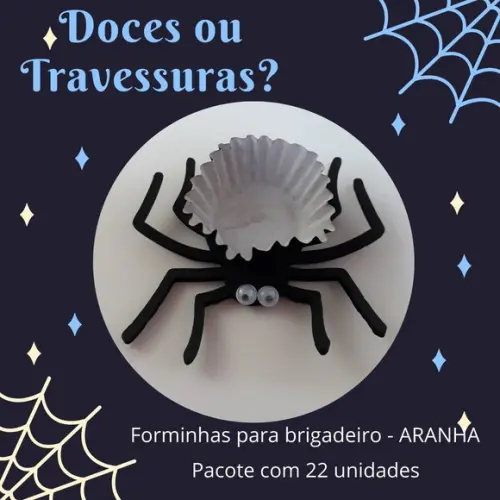 Forminha brigadeiro Aranha 22 unidades