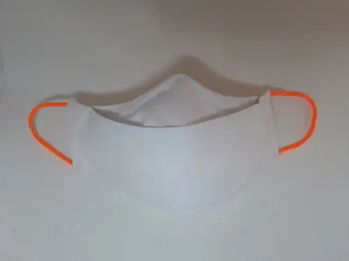 Máscara 3D 100% algodão, modelador nariz, elástico fluoresce
