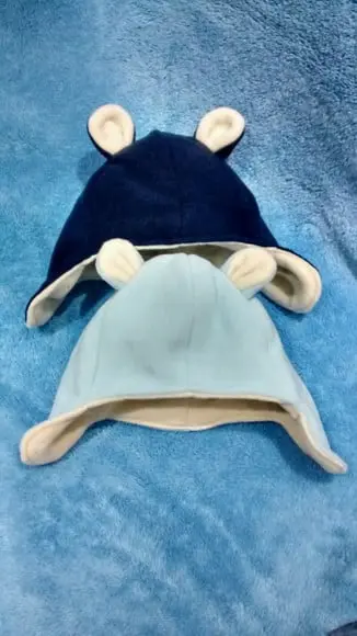Touca infantil com tapa orelhas