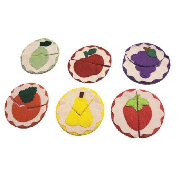 Quebra Cabeça Frutas em Feltro