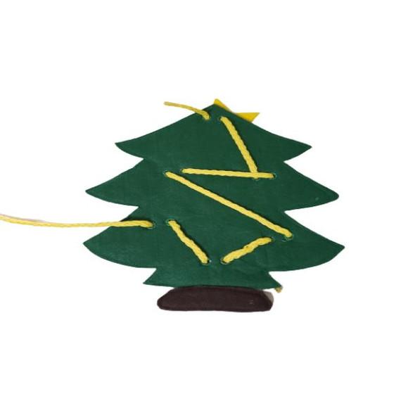 Arvore de Natal Alinhavo Interativa em Feltro