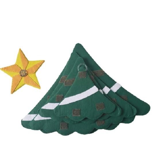Arvore de Natal Interativa Montessoriana em Feltro