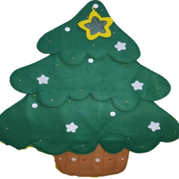 Arvore de Natal Sensorial Montessoriana em Feltro Desmonta
