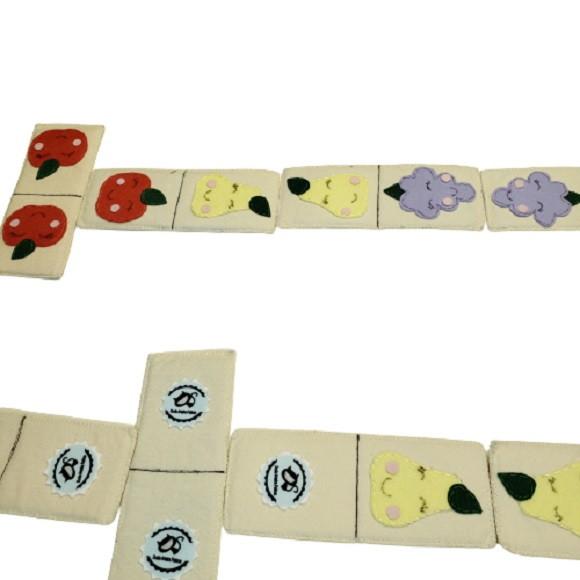 Atividade Educativa Dominó das Frutas em Feltro