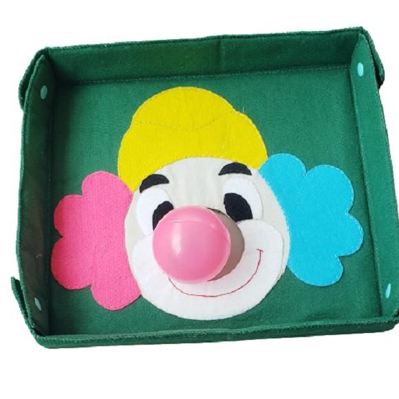 Jogo Acerte o Nariz do Palhaço em Feltro