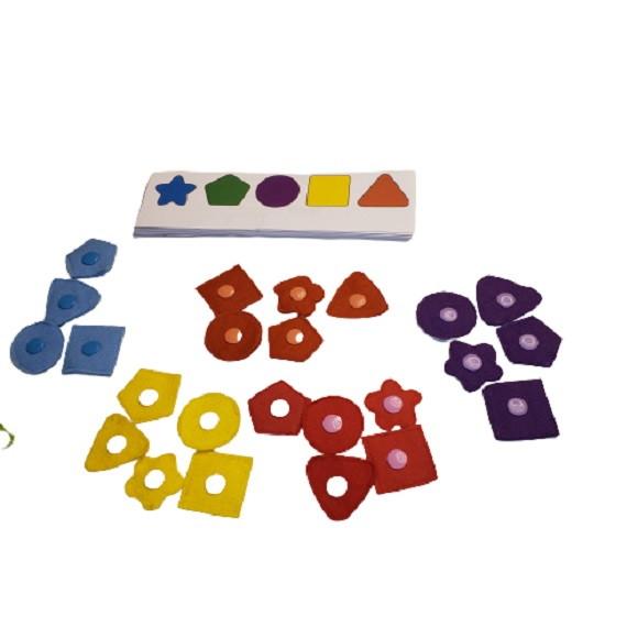 Jogo Competição das Formas Geométricas Fast Forms em Feltro