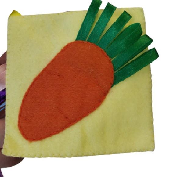 Kit 4 Cards Sensoriais em Feltro Montessori