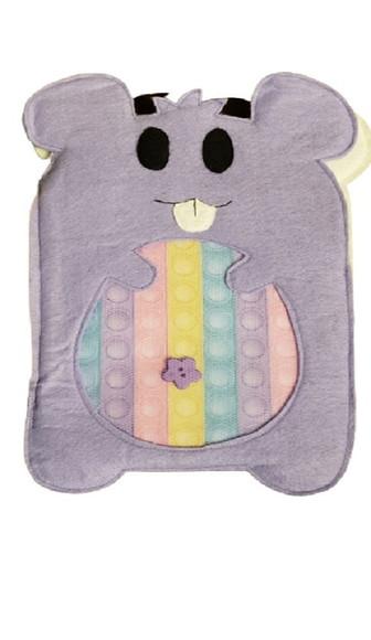 Livro Sensorial de Texturas Animais para Bebê em Feltro