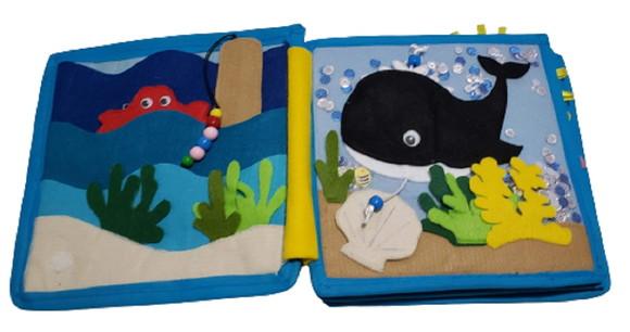 Livro Sensorial Quiet Book Natureza em Feltro