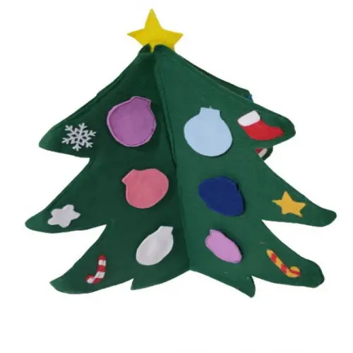 Arvore de Natal 3d Grande de Mesa Interativa em Feltro
