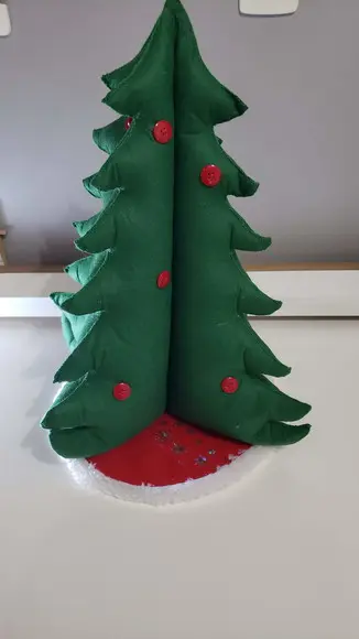 Arvore de Natal De Mesa Interativa em Feltro