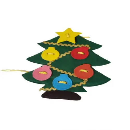 Arvore de Natal Alinhavo Interativa em Feltro