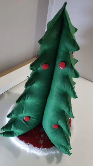 Arvore de Natal De Mesa Interativa em Feltro
