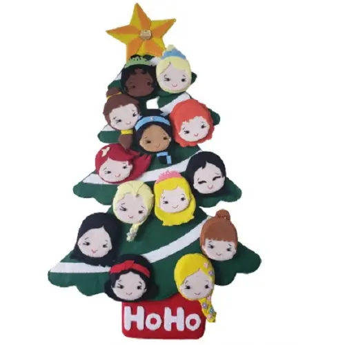Arvore de Natal Princesas e Vingadores Montessoriana Feltro