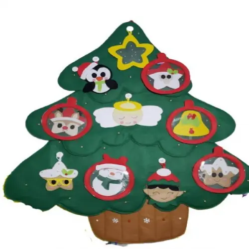 Arvore de Natal Sensorial Montessoriana em Feltro Desmonta