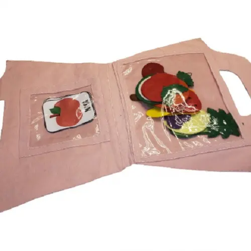 Jogo Pareamento das Frutas em Feltro