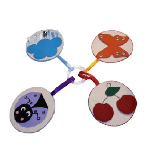 Kit Bebê 4 Cards Sensoriais em Feltro Montessori